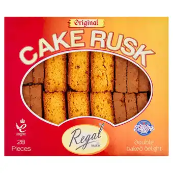 Tesco Regal Original Cake Rusks 28 Pieces offer