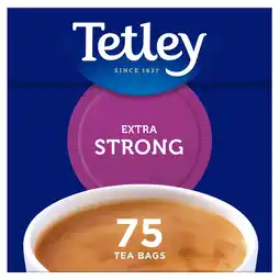 Tesco Tetley Extra Strong 75 Teabags 237G offer