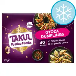 Tesco Takul Festive Feasts Gyoza 40 Dumplings 800g offer