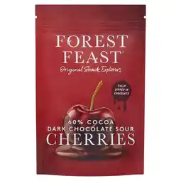 Tesco Forest Feast Dark Chocolate Sour Cherries 120G offer