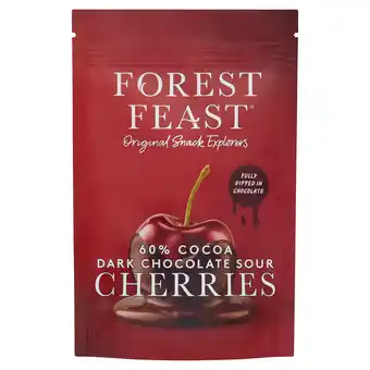 Tesco Forest Feast Dark Chocolate Sour Cherries 120G offer