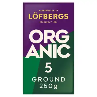 Tesco Lofbergs Organic 100% Arabica Ground Coffee 250g offer