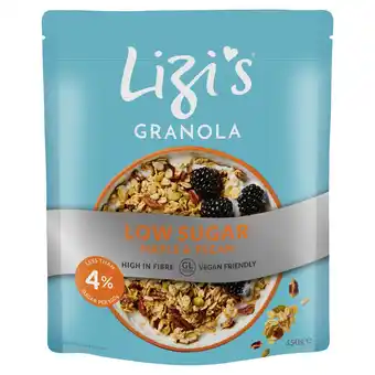 Tesco Lizi's Low Sugar Granola Maple & Pecan 450g offer