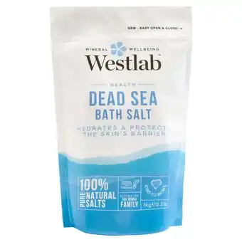 Tesco Westlab 100% Pure Dead Sea Bath Salts 1Kg offer