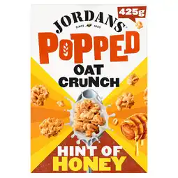 Tesco Jordans Popped Oat Crunch Hint of Honey Cereal 425g offer