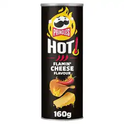 Tesco Pringles Hot Flamin' Cheese Flavour Crisps 160g offer