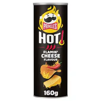 Tesco Pringles Hot Flamin' Cheese Flavour Crisps 160g offer