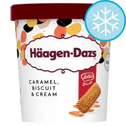 Tesco Haagen-Dazs Lotus Biscoff Caramel & Cream Ice Cream Tub 460ml offer