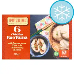 Tesco IMPERIAL 6 Chicken Bao Buns 270g offer