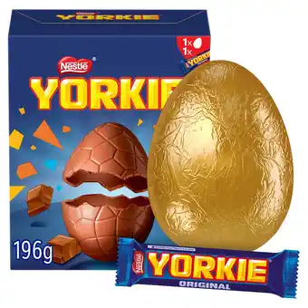 Tesco Yorkie Milk Chocolate Easter Egg 196G offer