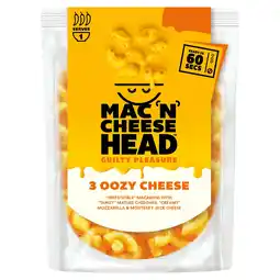 Tesco Mac 'N' Cheese Head Macaroni & 3 Oozy Cheese 200g offer