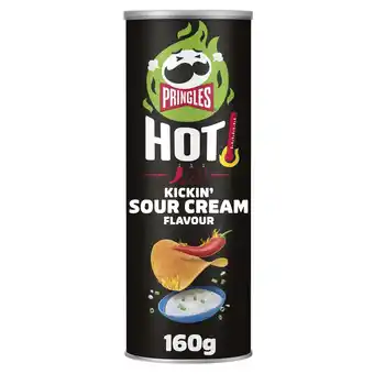 Tesco Pringles Hot Kickin' Sour Cream Flavour Crisps 160g offer