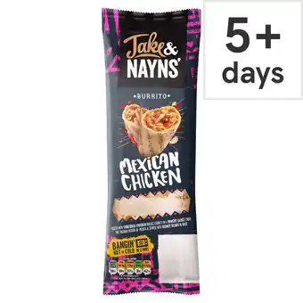 Tesco Jake & Nayns Mexican Chicken Burrito 185G offer