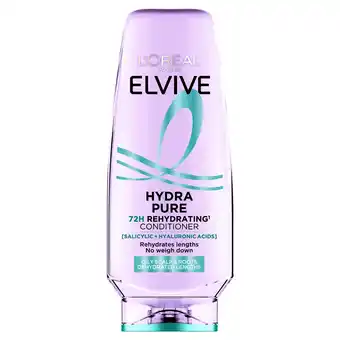 Tesco L'Oreal Elvive Hydra Pure Conditioner 200ml offer