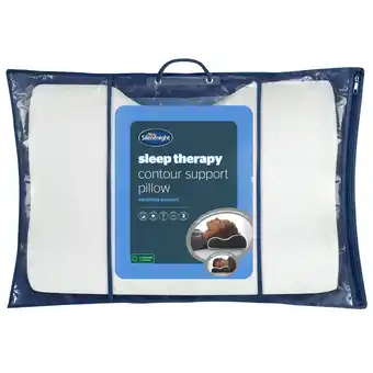 Tesco Silentnight Sleep Therapy Contour Support Pillow, Orthopaedic Support, Pain and Stiffness Relief offer