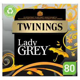 Tesco Twinings Lady Grey Tea Bags X80 200G offer