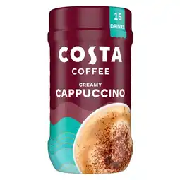 Tesco Costa Coffee Creamy Cappuccino Instant Coffee 255g offer