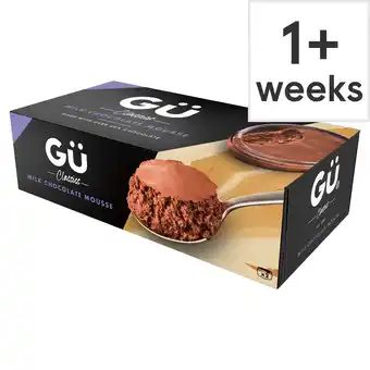 Tesco Gu Milk Chocolate Mousse 2x52g offer