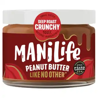 Tesco Manilife Deep Roast Crunchy Peanut Butter 275g offer