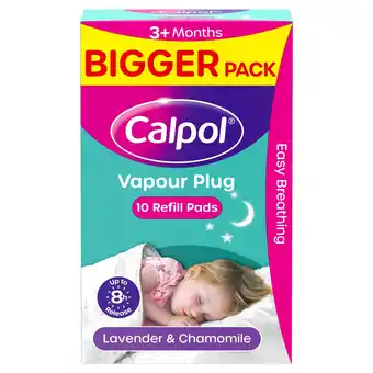 Tesco Calpol Vapour Plug Refill Pads Lavender & Chamomile - 3+ Months 10s offer