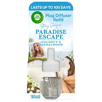 Tesco Air Wick Paradise Escape Electrical Plug In Single Refill 19ml Lasts up to 100 days offer