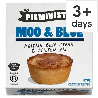 Tesco Pieminister Moo & Blue Pie 270G offer