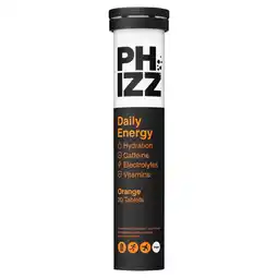 Tesco Phizz Daily Energy Orange Effervescent 20 Tablets 84g offer