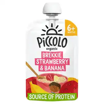 Tesco Piccolo Organic Brekkie Strawberry & Banana 100g offer