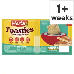 Tesco Herta 2x Ham & Cheese Toasties 240g offer