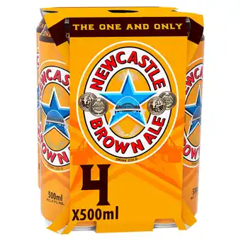 Tesco Newcastle Brown Ale Can 4x500ml offer