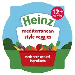 Tesco Heinz Mediterranean Style Veggies Baby Food Tray 200g offer