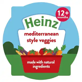 Tesco Heinz Mediterranean Style Veggies Baby Food Tray 200g offer