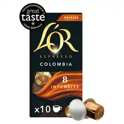 Tesco L'or. 10 Colombia Coffee Capsules 52G offer