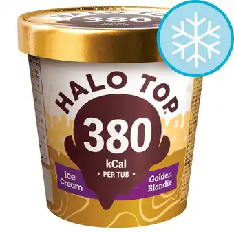 Tesco Halo Top Golden Blondie Ice Cream Tub 460ml offer