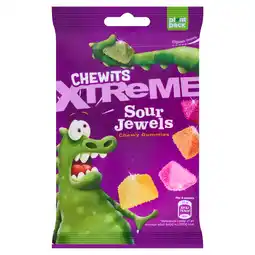 Tesco Chewits Xtreme Jewels Sour Mix 125g offer