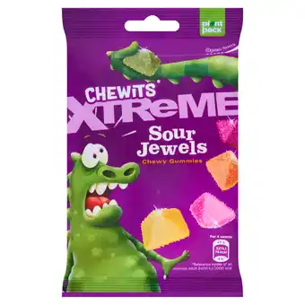 Tesco Chewits Xtreme Jewels Sour Mix 125g offer