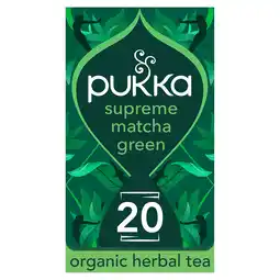 Tesco Pukka Organic Matcha Green 20 Tea Bags 30G offer