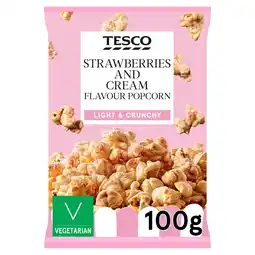 Tesco Tesco Strawberries & Cream Flavour Popcorn 100g offer