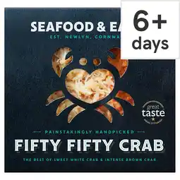 Tesco Seafood & Eat It Fifty Fifty Crab meat 100g offer