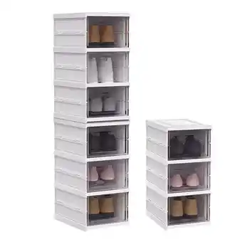 Tesco Living and Home Foldable Shoe Storage Rack with 3 Tiers offer