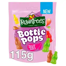 Tesco ROWNTREES Bottle Pops Sweets Sharing Bag 115g offer