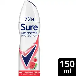 Tesco Sure 72h Uplifting & Fresh Antiperspirant Deodorant 150ml offer