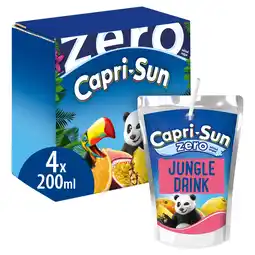 Tesco Capri-Sun Zero Jungle 4 x 200ml offer