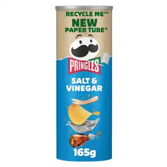 Tesco Pringles Salt & Vinegar Sharing Crisps 165g offer