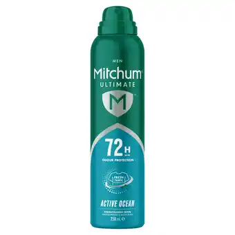 Tesco Mitchum Men Ultimate 72H Active Ocean Anti Perspirant & Deodorant 250ml offer