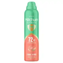 Tesco Mitchum Ultimate 72H Floral Citrus Anti Perspirant & Deodorant 250ml offer