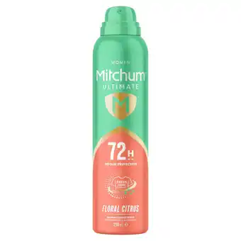 Tesco Mitchum Ultimate 72H Floral Citrus Anti Perspirant & Deodorant 250ml offer