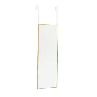 Tesco Living and Home Metal Frame Over the Door Full Length Mirror - 28cm x 78cm - Gold offer