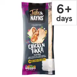 Tesco Jake & Nayns' Chicken Tikka Naanster 185G offer