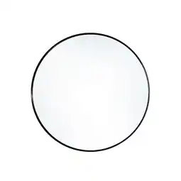 Tesco Living and Home Nordic Round Bathroom Wall Mirror - 50cm - Black offer